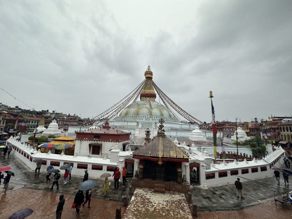 Bodhinath stupa in kathmandu nepal